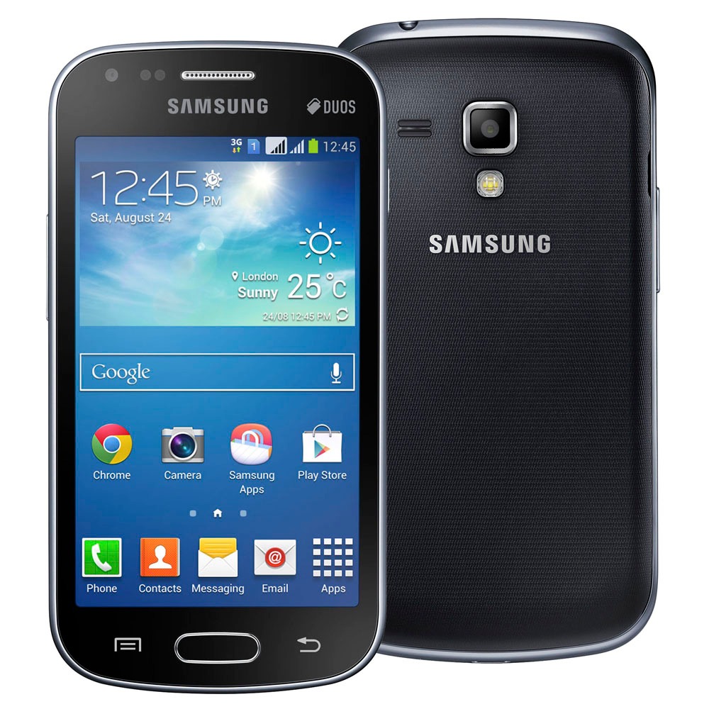Smartphone Samsung Galaxy S Duos 2 Preto com Dual Chip